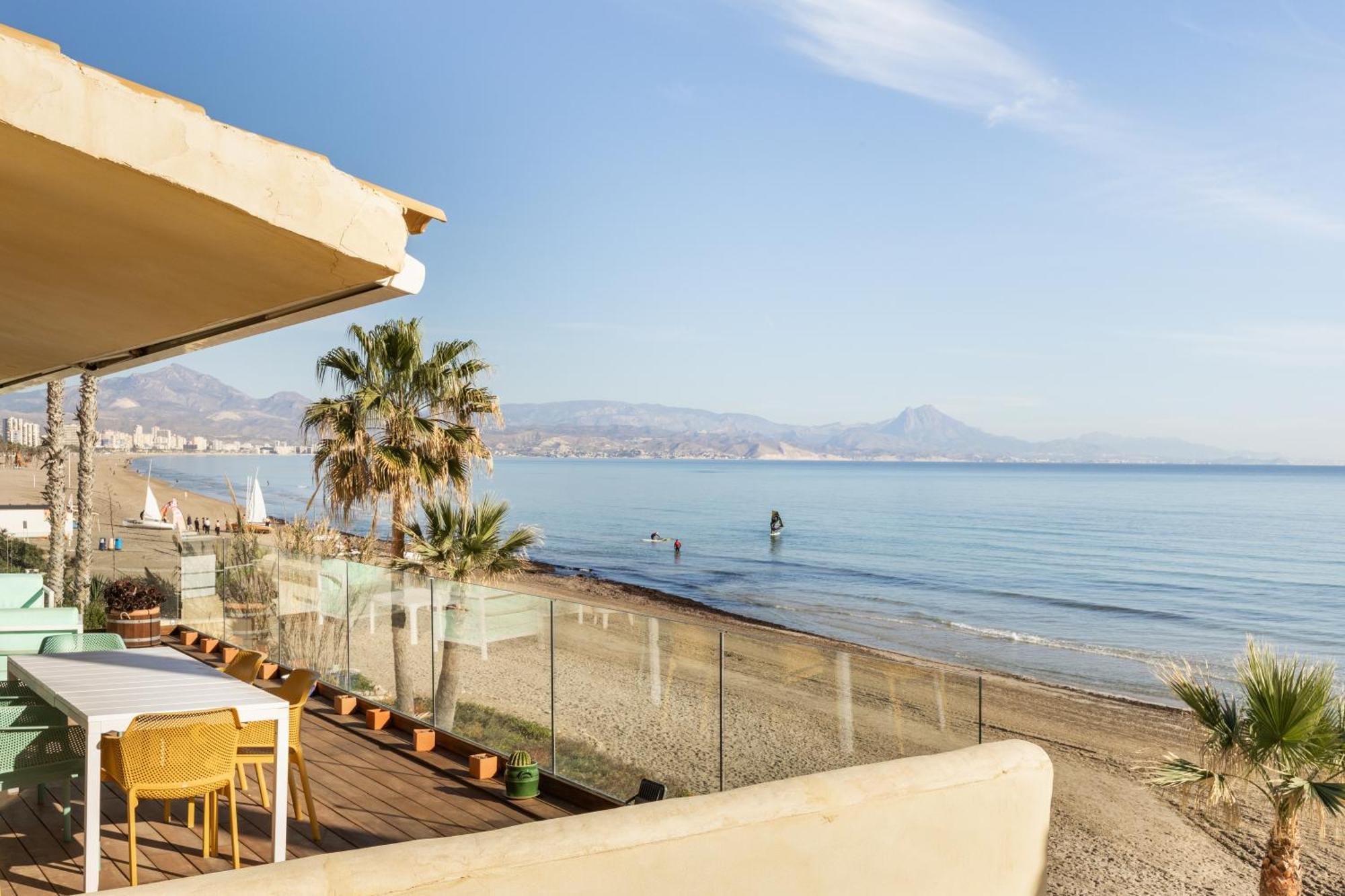 Excepcional Apartamento Amanecer Al Borde De Playa Y Mar, En Chalet Roquetes อาลิกันเต ภายนอก รูปภาพ